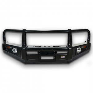 BULL BAR CLASSIC BLACK DELUXE TOYOTA HILUX REVO 9/2018+ WIDE BODY - BU59-3728