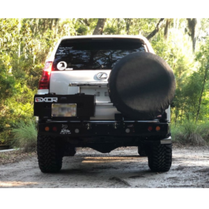 REAR BAR PRADO 150..WITH TWIN JERRY CAN AND SINGLE TIRE CARRIERS - BW80-4108